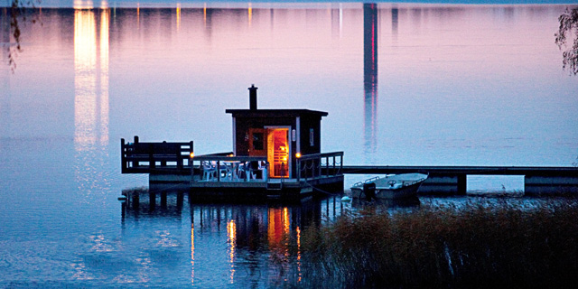 bild på bastuflotte